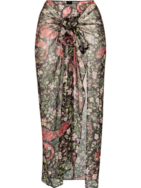 Etro غطاء حرير بطبعة زهور