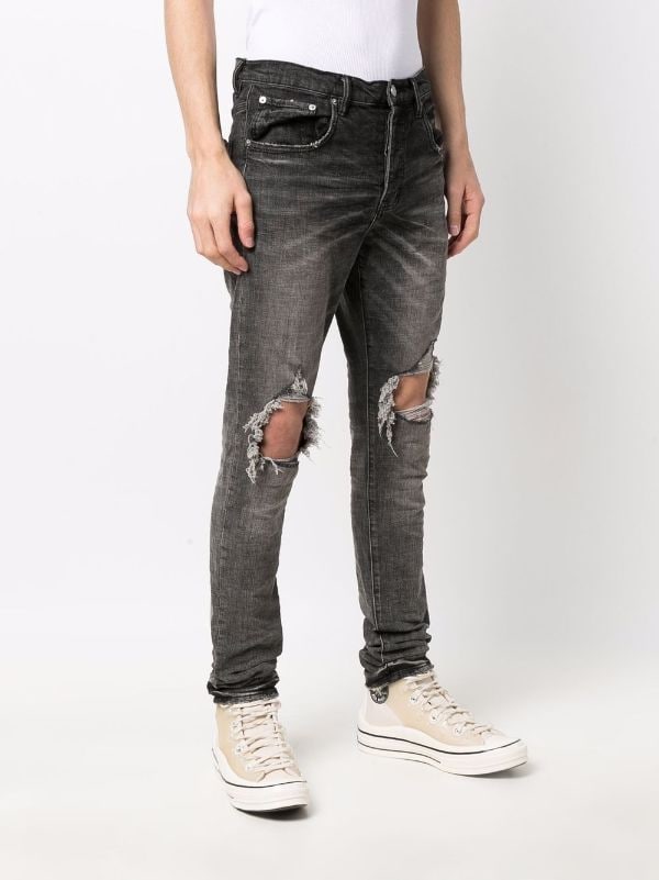 Purple Brand Calça Jeans Slim Destroyed - Farfetch