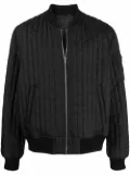 Helmut Lang quilted zip-up bomber jacket - Black