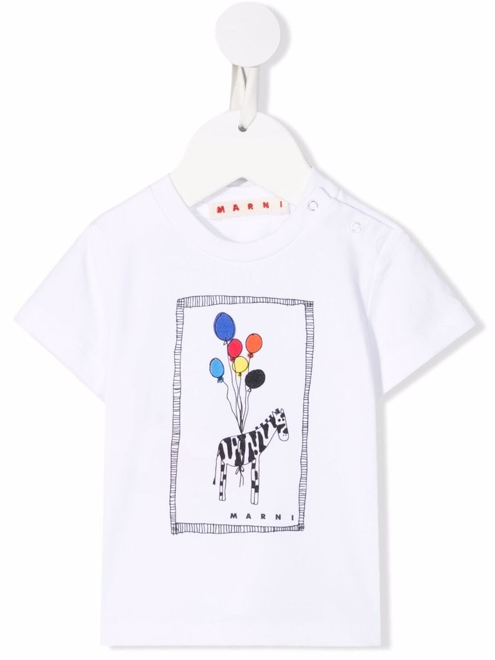 фото Marni kids футболка с графичным принтом