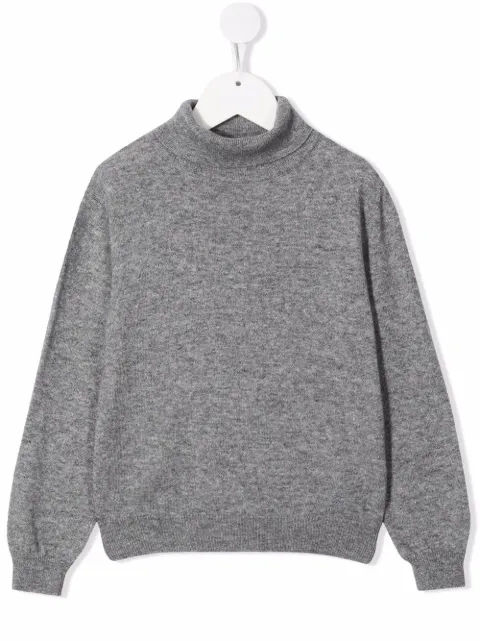 Fay Kids roll-neck knitted jumper