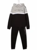 Tommy Hilfiger Junior TEEN logo tracksuit set - Black