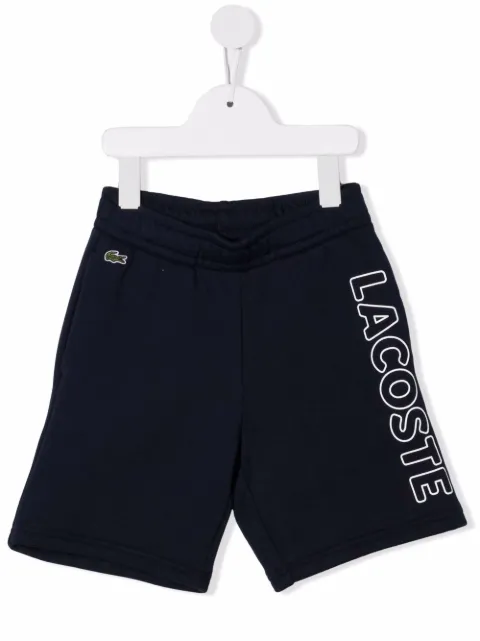 Lacoste Kids Short com ajuste no cós e estampa de logo