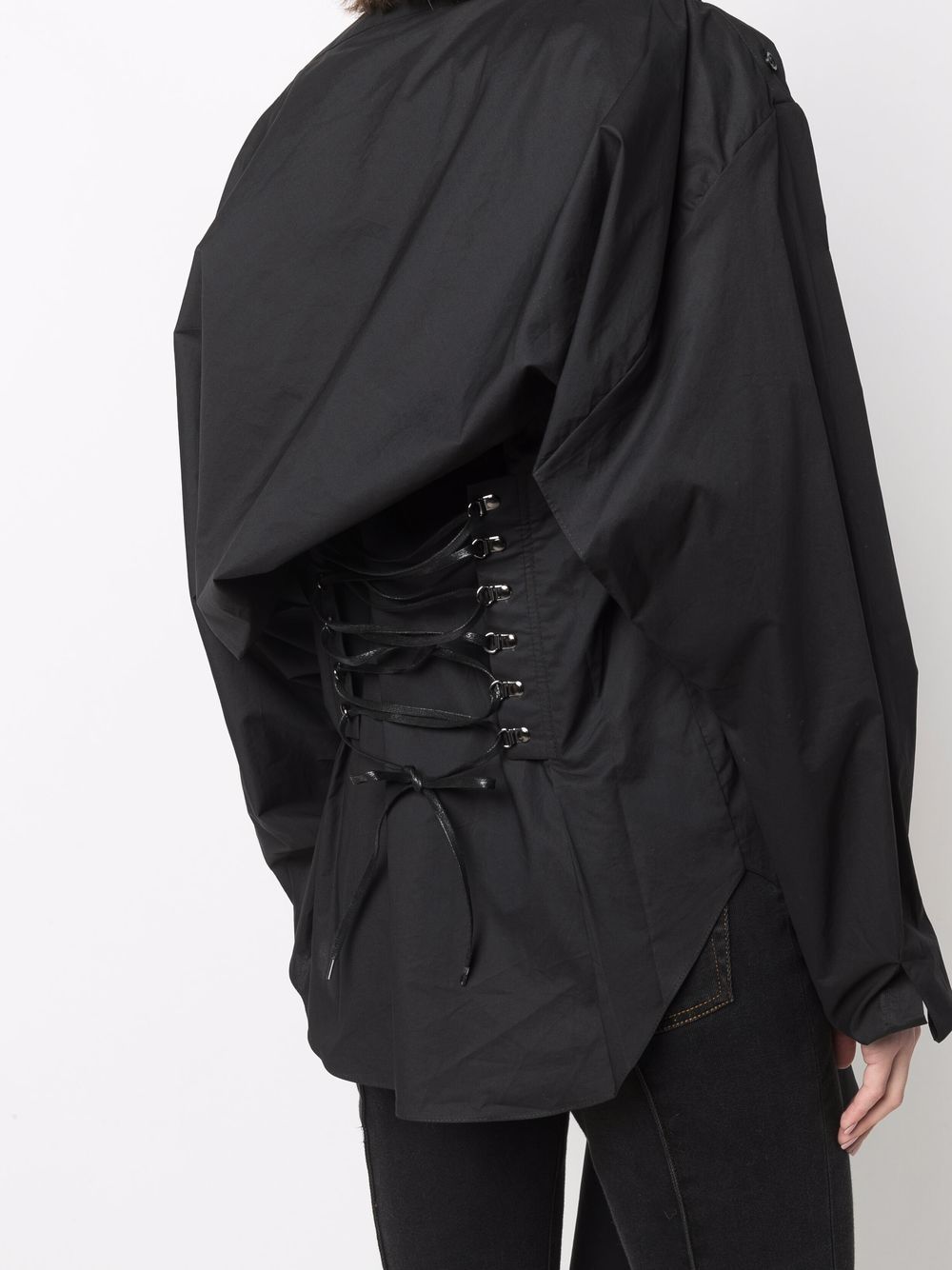 фото Litkovskaya asymmetric lace-up shirt