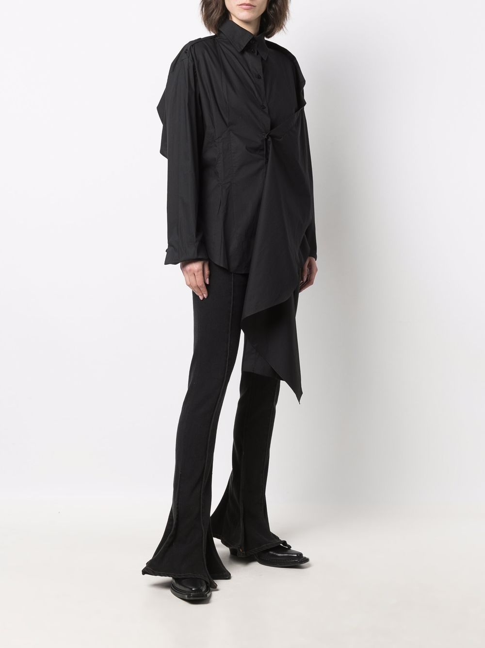 фото Litkovskaya asymmetric lace-up shirt