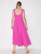 STAUD Wells Midikleid mit eckigem Ausschnitt
