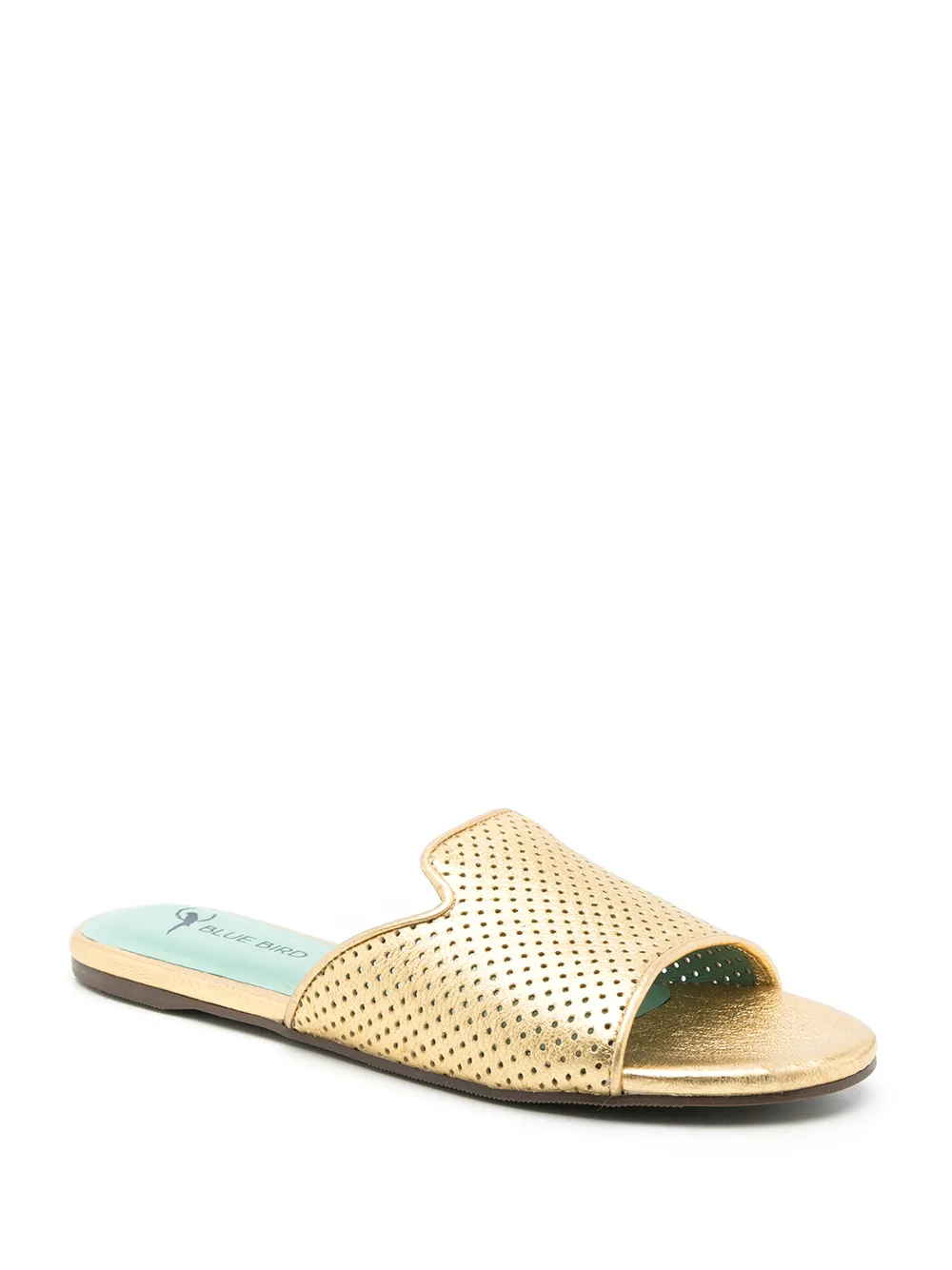 Blue Bird Shoes Saudade sandalen met metallic-effect - Goud