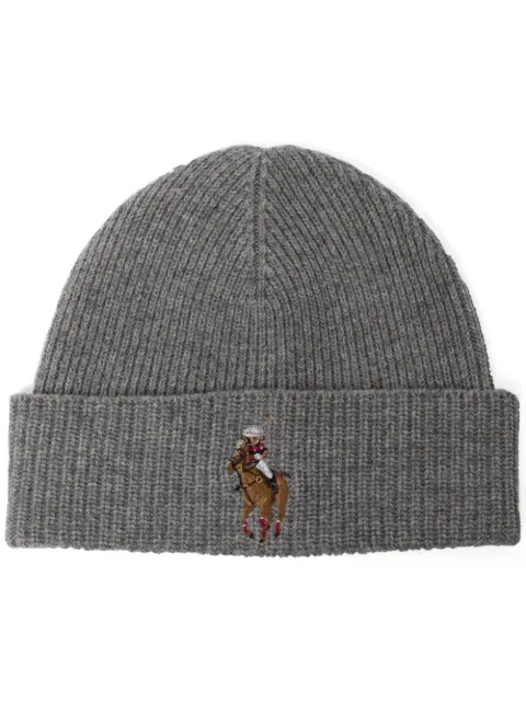 Polo Ralph Lauren embroidered rib-knit beanie