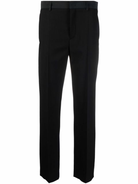 RED Valentino contrasting-waist tapered tailored trousers