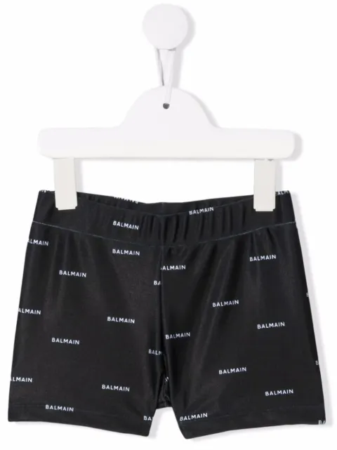 Balmain Kids short de bain à logo imprimé