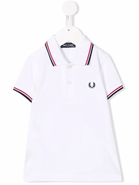 Fred Perry Kids embroidered-logo polo shirt