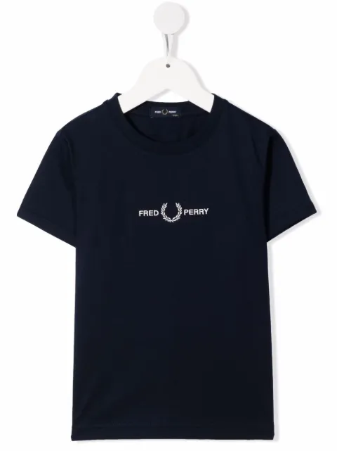Fred Perry Kids embroidered-logo T-shirt