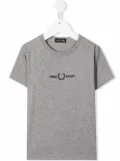 Fred Perry Kids logo crew-neck T-shirt - Grey
