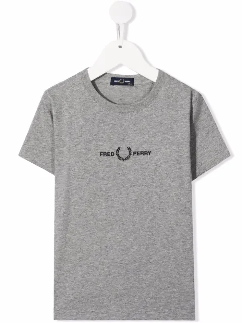 Fred Perry Kids logo crew-neck T-shirt 