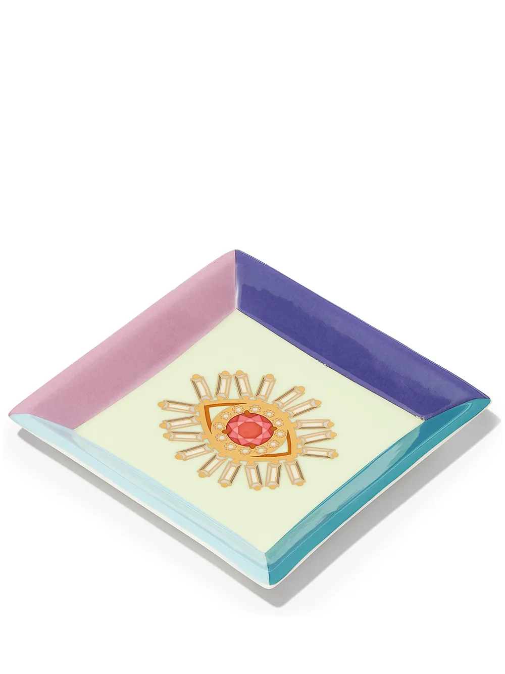 

Suzanne Kalan graphic-print jewellery tray - Neutrals