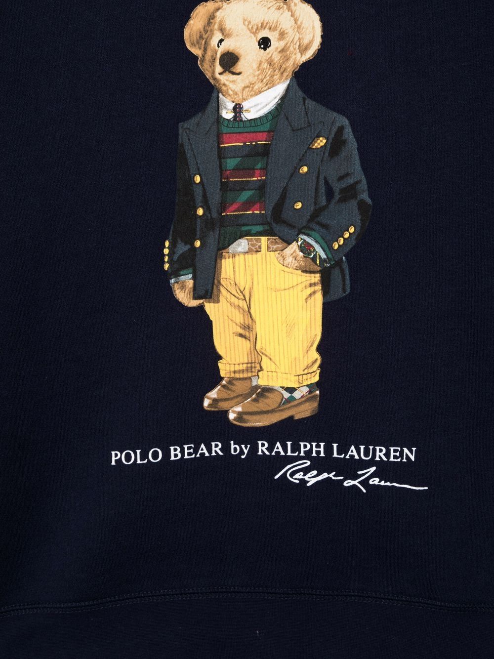 Shop Ralph Lauren Logo Crew-neck Sweatshirt In 蓝色