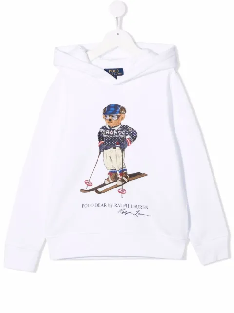 POLO RALPH LAUREN KIDS Moletom com capuz e estampa de logo