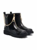 Dolce & Gabbana Kids chain-detail ankle boots - Black