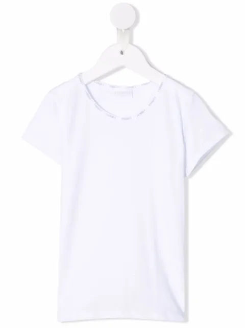 La Perla Kids - logo-neckline T-shirt