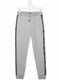 Tommy Hilfiger Junior TEEN logo-tape track pants - Grey