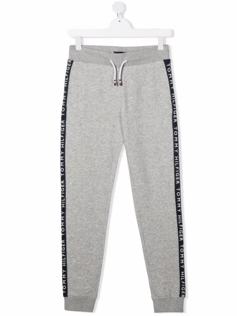 Tommy Hilfiger Junior pantalones de chándal con franjas del logo