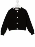 Simonetta wool-cashmere blend cardigan - Black