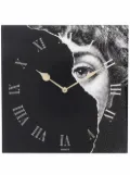 Fornasetti Lina Cavalieri print clock - Black