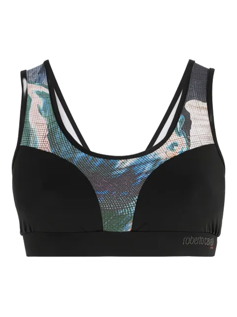 Roberto Cavalli printed sports bra