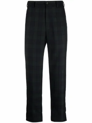 Comme Des Garçons Homme Deux チェック パンツ | ブルー | FARFETCH JP