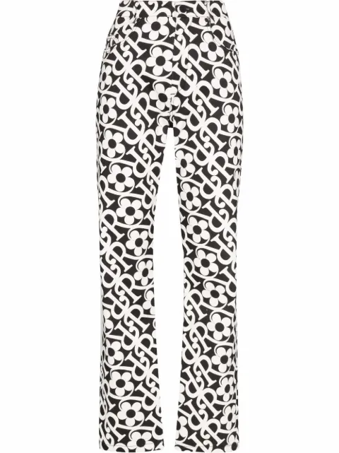 Daisy logo straight-leg jeans