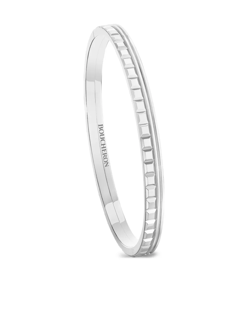 Boucheron 18K white gold Quatre Radiant Edition bangle - シルバートーン Boucheron 18K white gold Quatre Radiant Edition bangle - シルバートーン