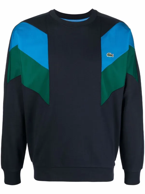 lacoste colour block sweatshirt