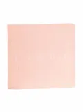 Fendi Kids logo-embroidered cable-knit blanket - Pink