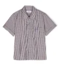 ERL KIDS gingham button-front shirt - Brown