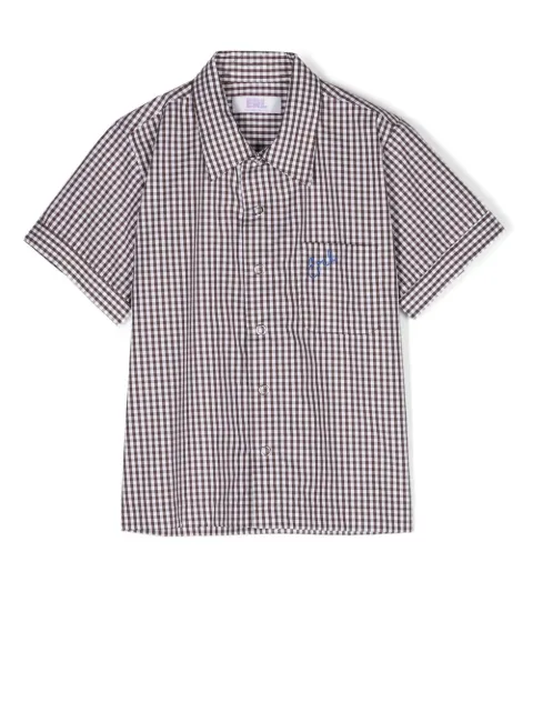 ERL KIDS gingham button-front shirt