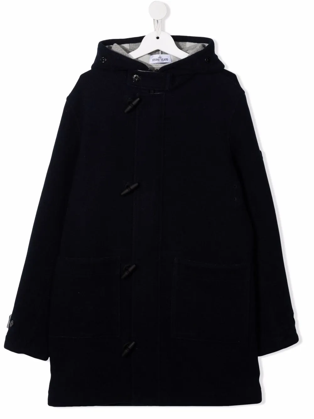 Stone Island Junior дафлкот с капюшоном