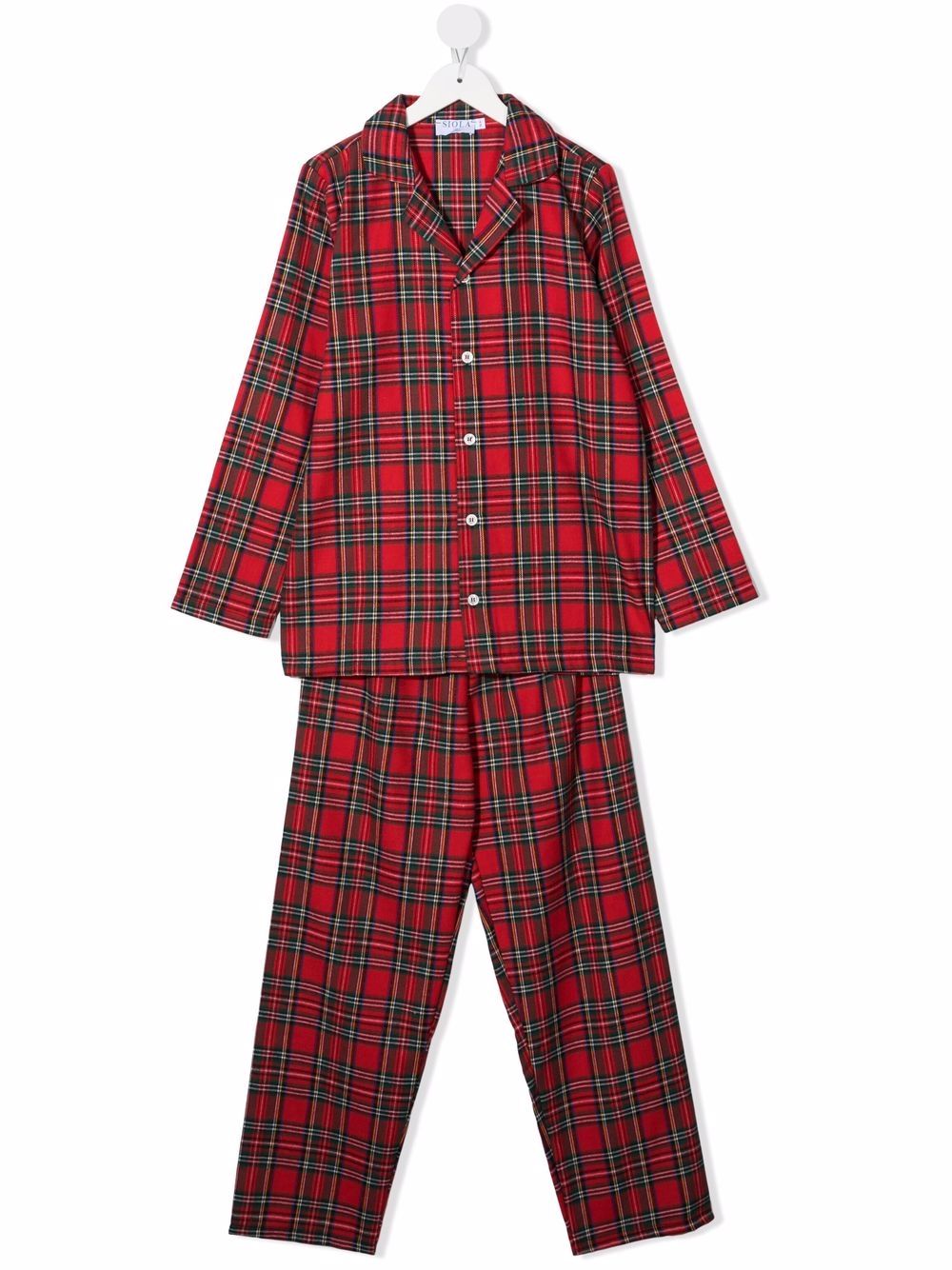 

Siola tartan-print pyjamas - Red