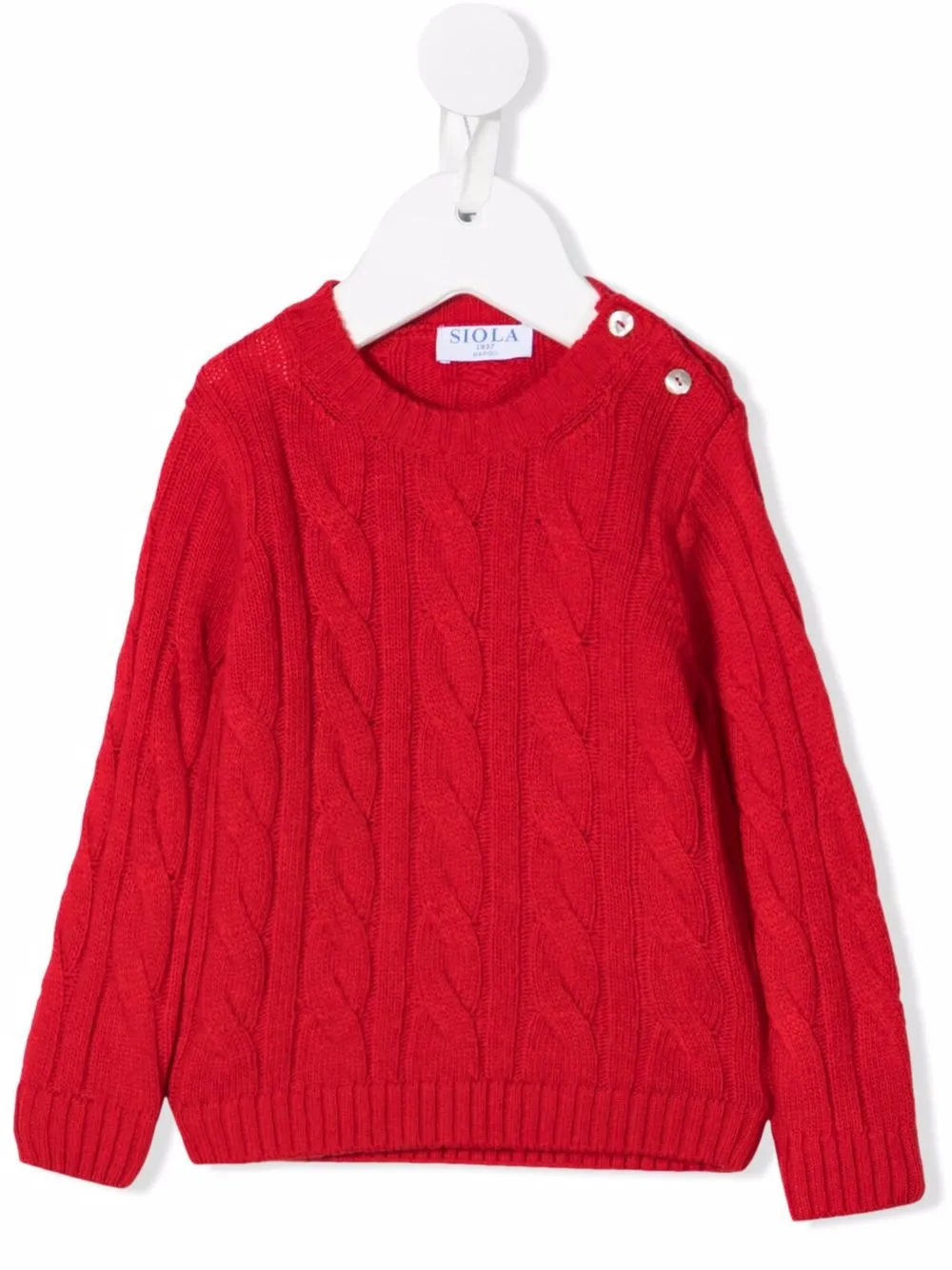 Siola pull en maille torsadée - Rouge Siola pull en maille torsadée - Rouge