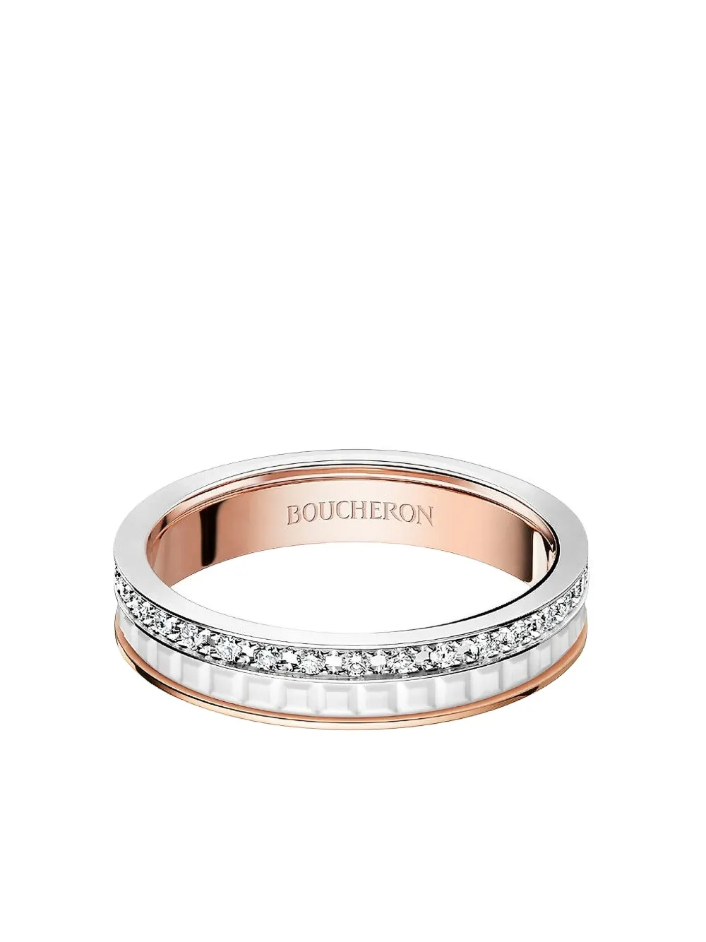 Boucheron Quatre White Edition ダイヤモンド リング 18Kゴールド - シルバートーン Boucheron Quatre White Edition ダイヤモンド リング 18Kゴールド - シルバートーン