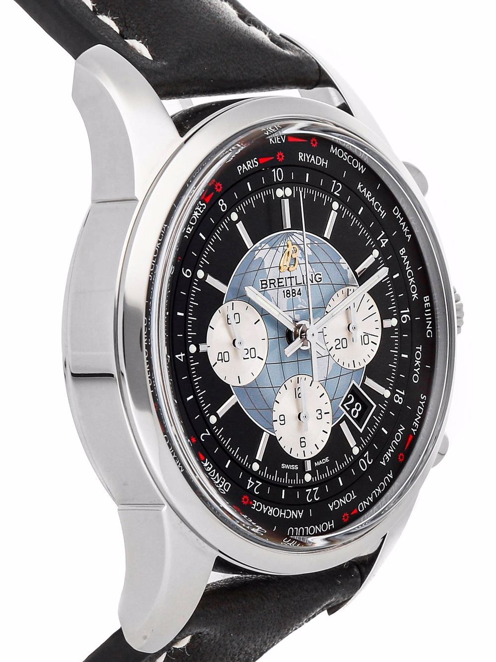 фото Breitling наручные часы transocean unitime chronograph pre-owned 46 мм