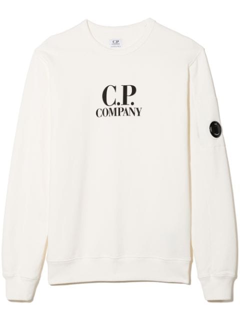 C.P. Company Kids TEEN logo-print crew neck sweatshirt
