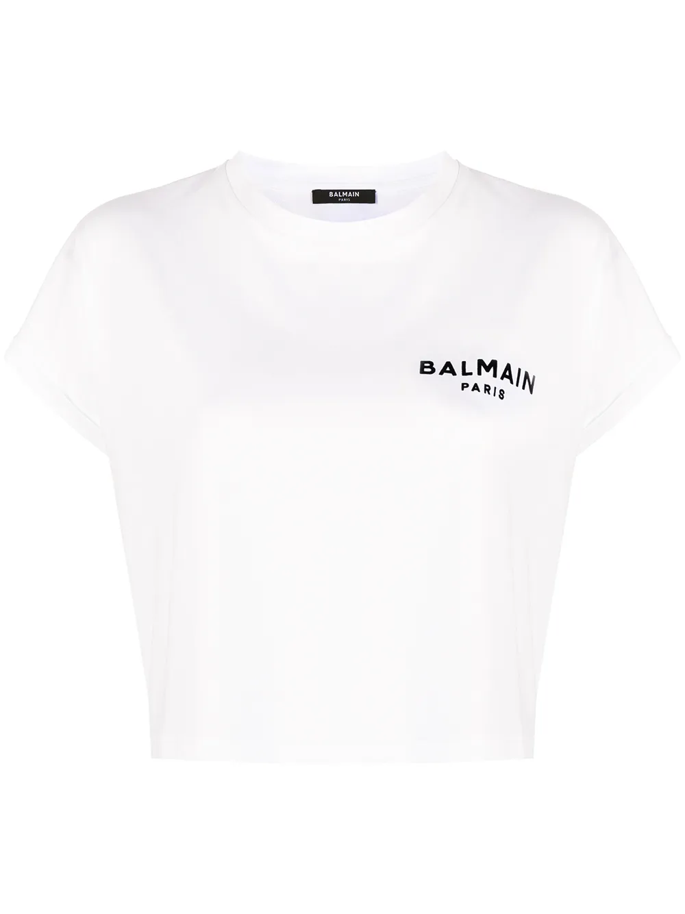 фото Balmain укороченная футболка