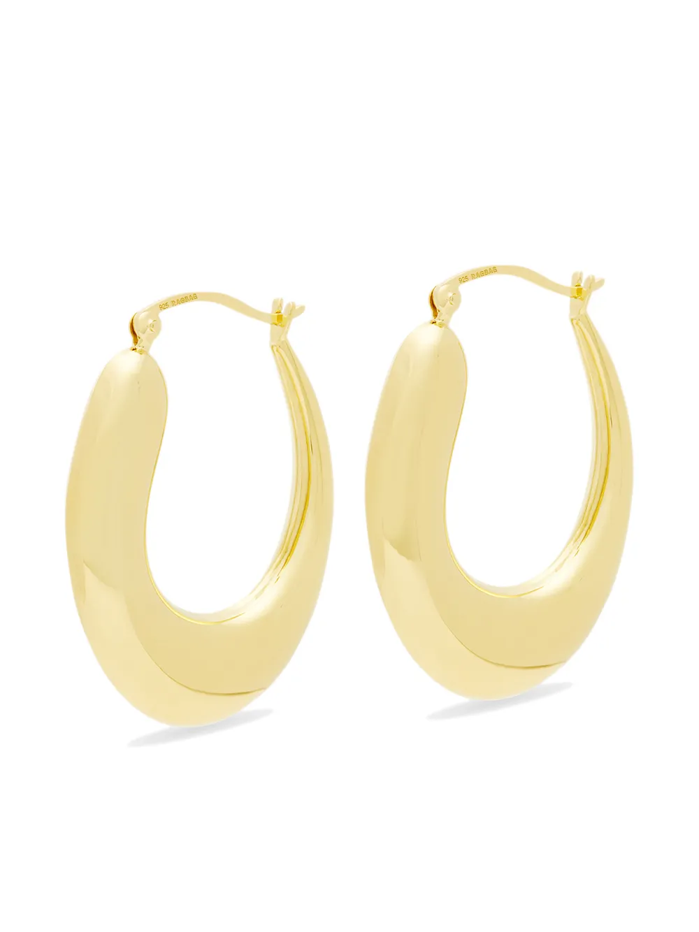 RAGBAG STUDIO gold-plated Hoop Earrings - Farfetch