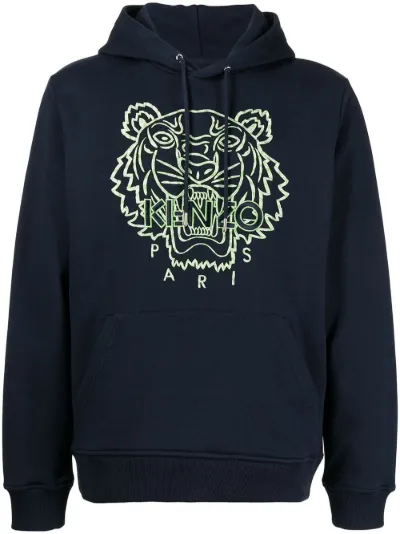 Tiger Head-print hoodie | Kenzo 