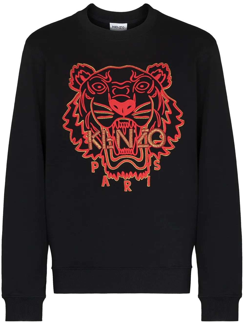 

Kenzo sudadera con bordado Tigre - Negro