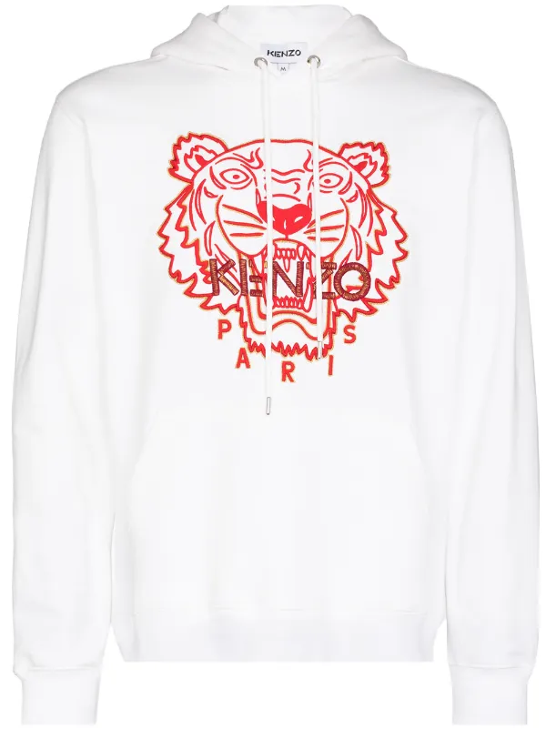 Tiger embroidered hoodie 
