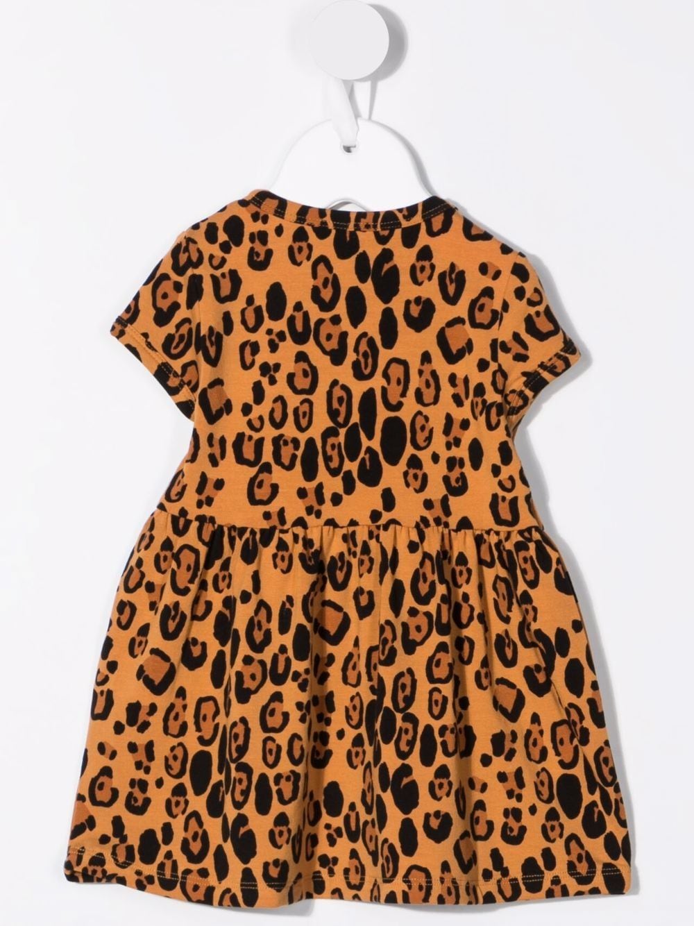 Image 2 of Mini Rodini leopard-print short-sleeved dress