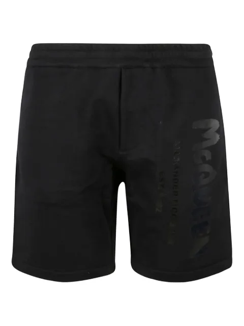 Alexander McQueen logo-print track shorts