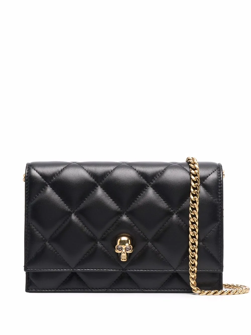 

Alexander McQueen bolsa de mano capitonada - Negro