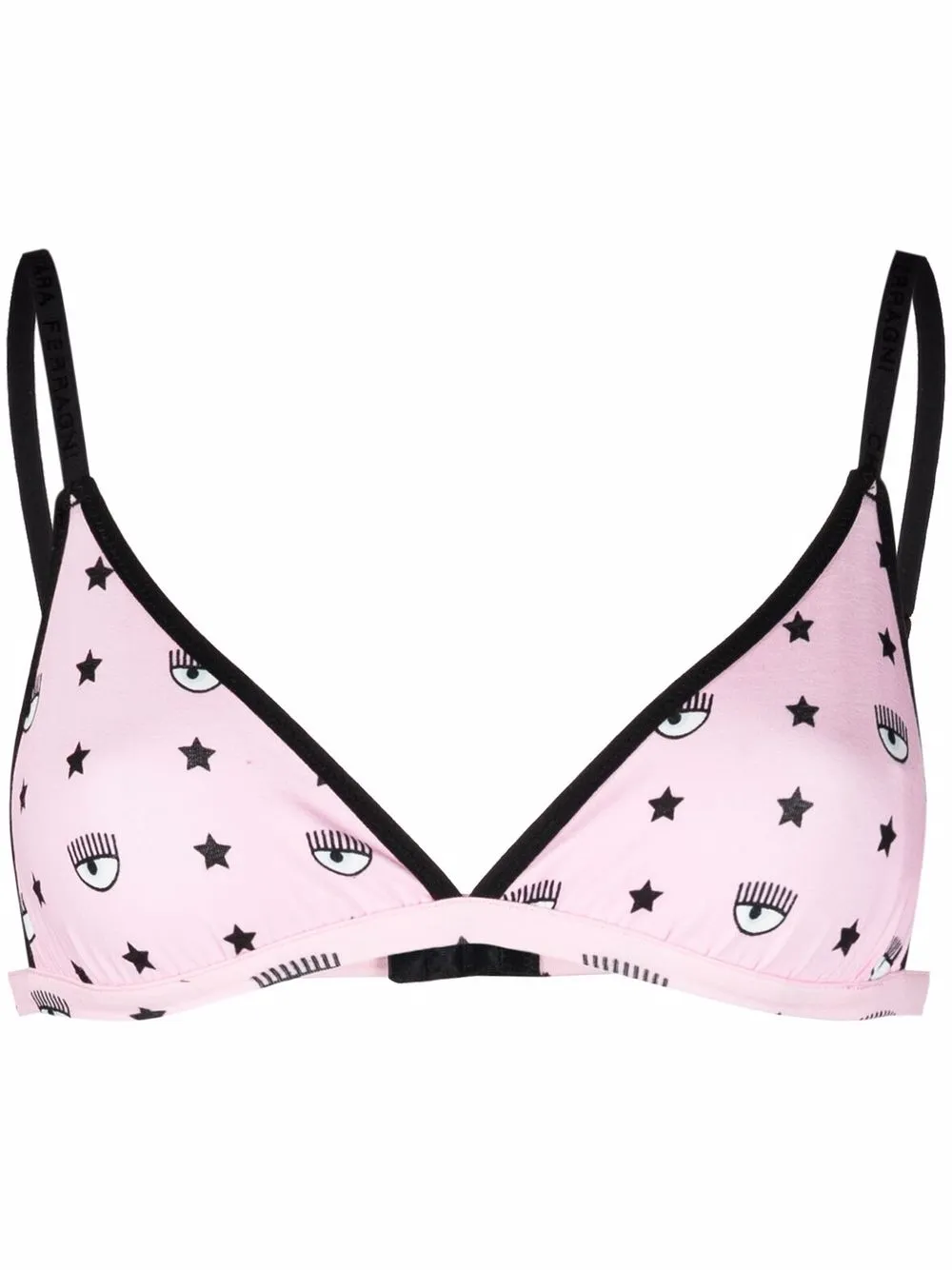 Chiara Ferragni logo-print Triangle Bra - Farfetch